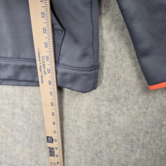 Under Armour Youth YXL Gray & Orange Hoodie With Camo Logo - Picture 4 of 5